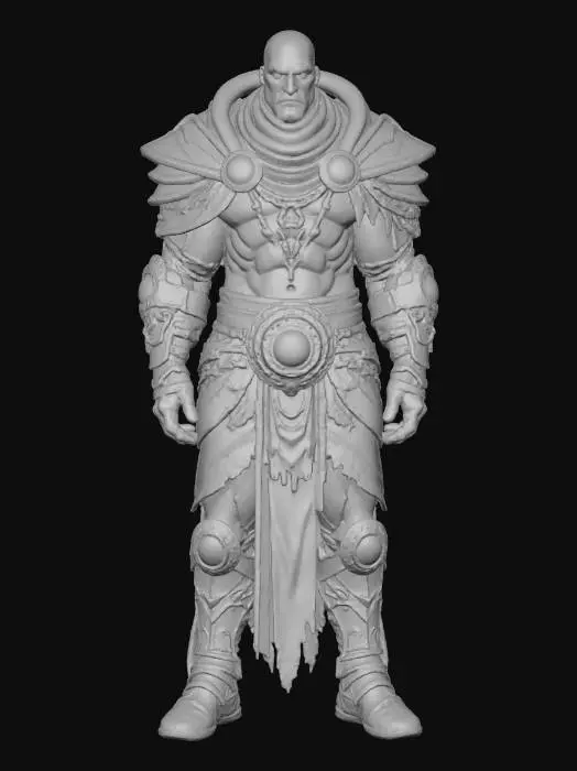 3D model for Golem Commander