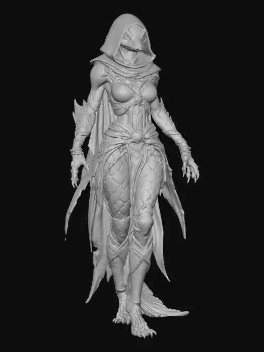 3D model for Female Guardian of the Lost Isles