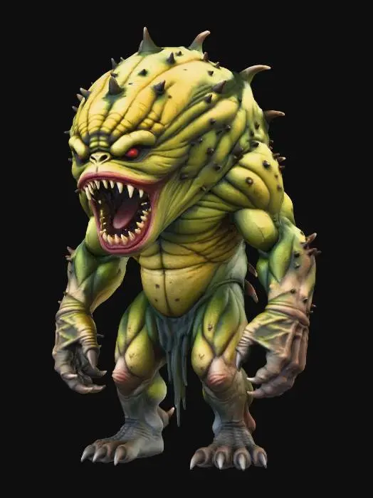 3D model for Spiked Menace Monster