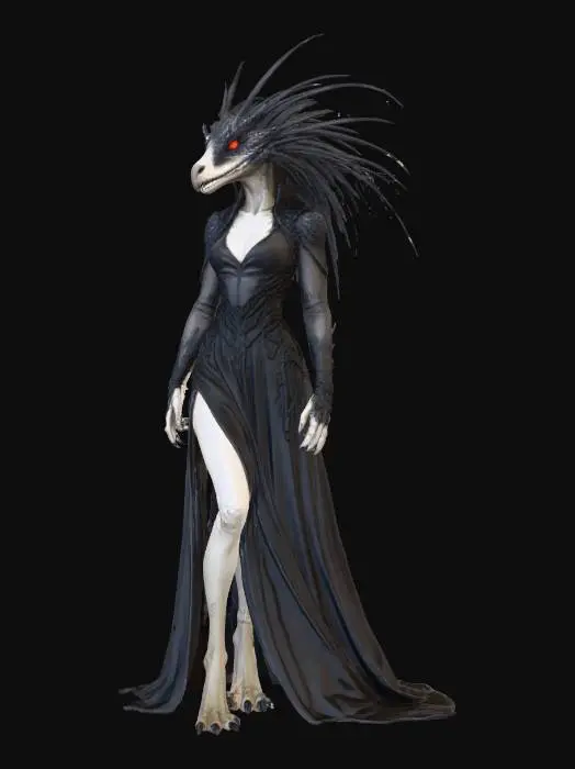 3D model for Female Raven Enchantress