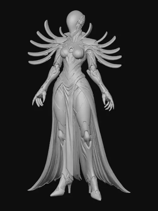 3D model for Female Bio-Robotic Eclipse Sentinel