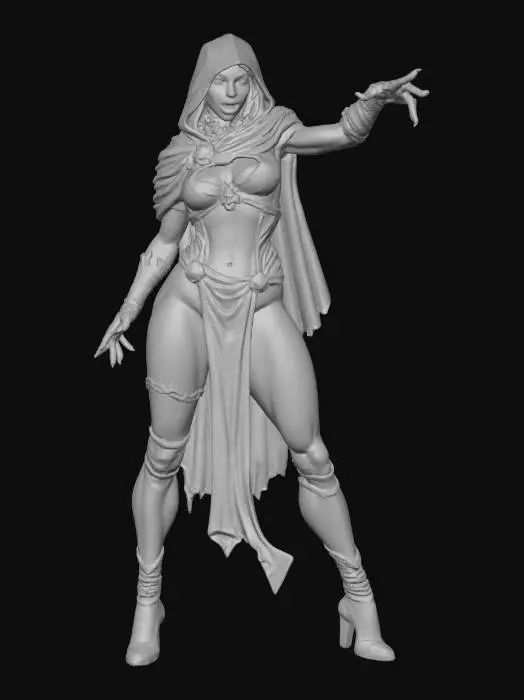 3D model for Female Elegant Ghoul Druid