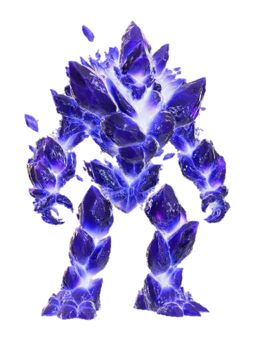Laser Crystal Golem - Rocks yapay zekâ ile oluşturulmuş 3D model