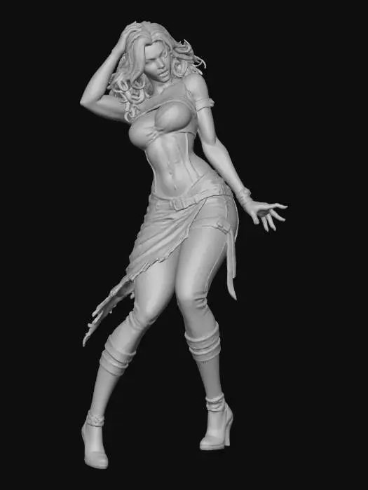 3D model for Zombie Femme Fatale