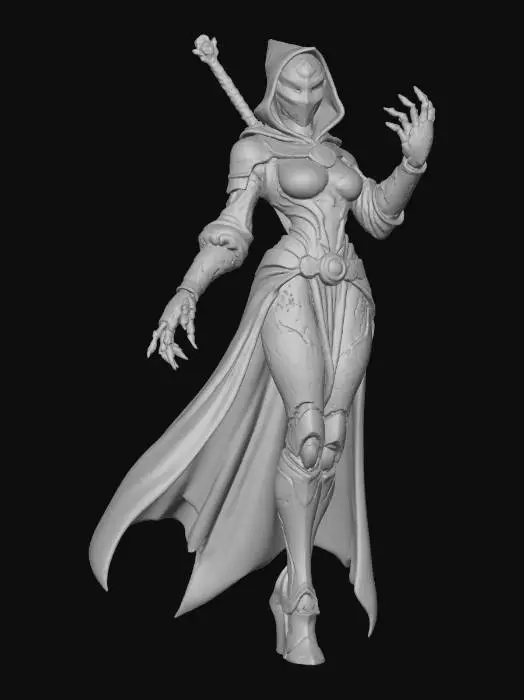 3D model for Female Robotic Masked