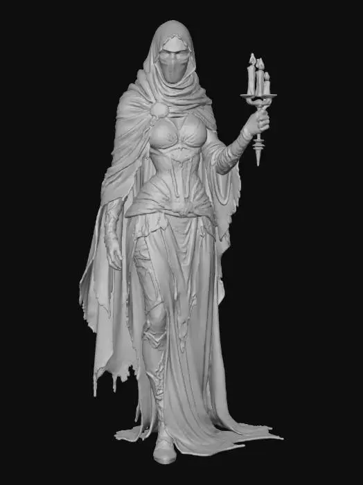 3D model for Female Mystic Candlebearer