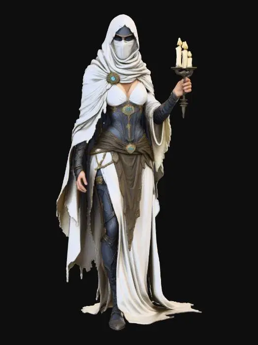 3D model for Female Mystic Candlebearer