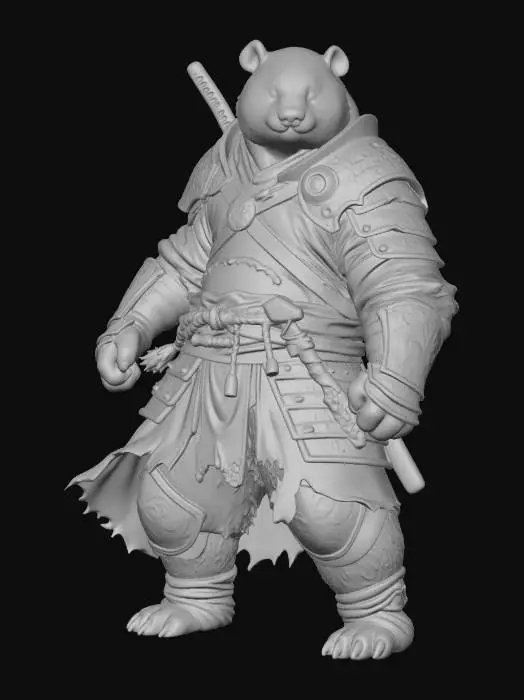 3D model for Panda Warrior