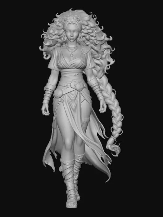 3D model for Female Mystic Wanderer