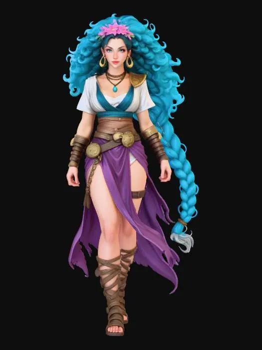 3D model for Female Mystic Wanderer