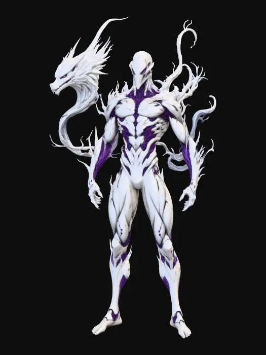 3D model for Symbiotic Guardian Wolf