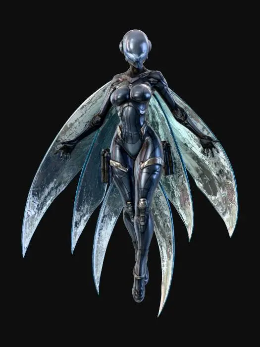 3D model for Female Cyber Seraphim