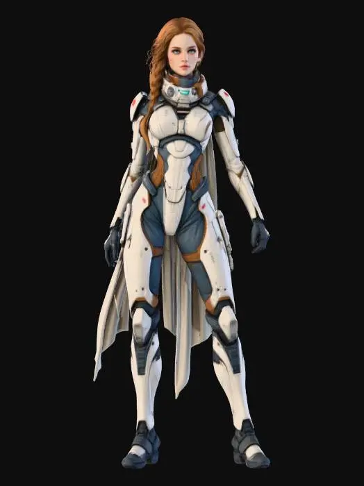 3D model for Female Galactic Commnader