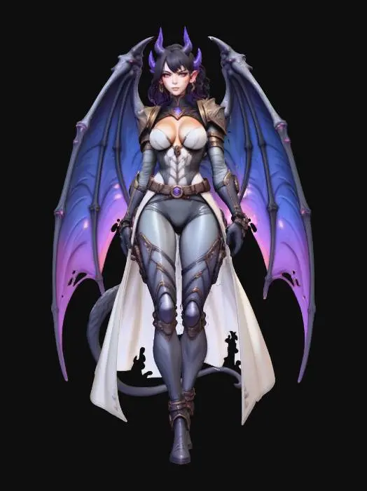 3D model for Female Demonic Commnader