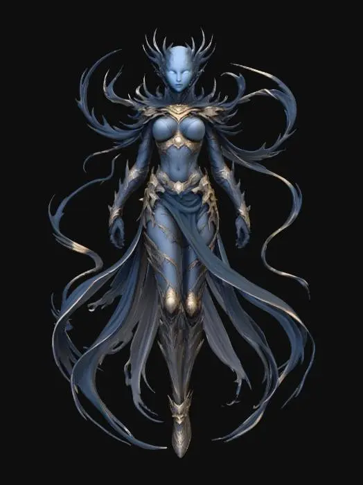 3D model for female black elegance