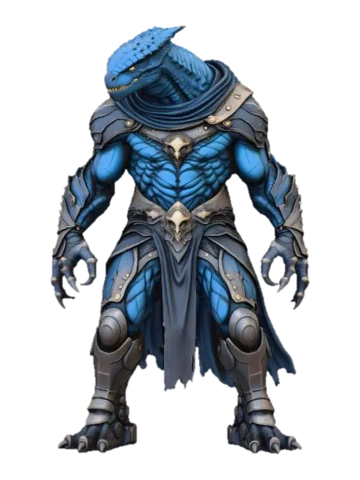 Modelo 3D de Draco Warrior - Action, gerado por IA