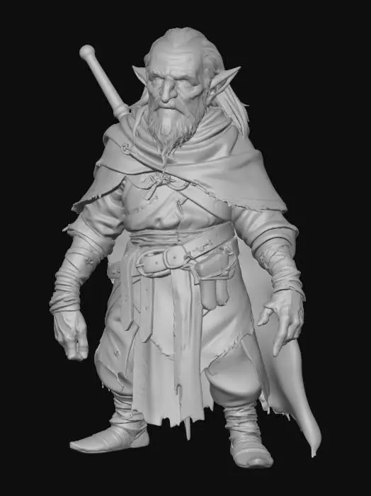 3D model for Elder Wanderer Mage
