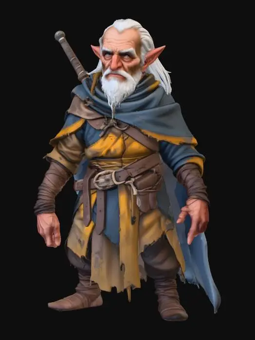 3D model for Elder Wanderer Mage