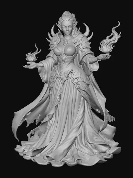 3D model for Female Ethereal Sorceress