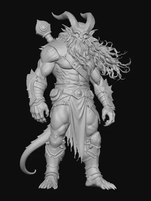 3D model for Red Infernal Warlord