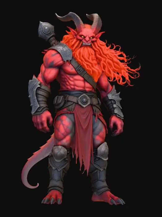 3D model for Red Infernal Warlord