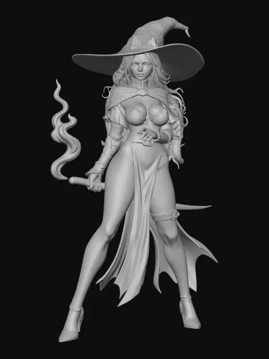 3D model for Female Modern Wizard