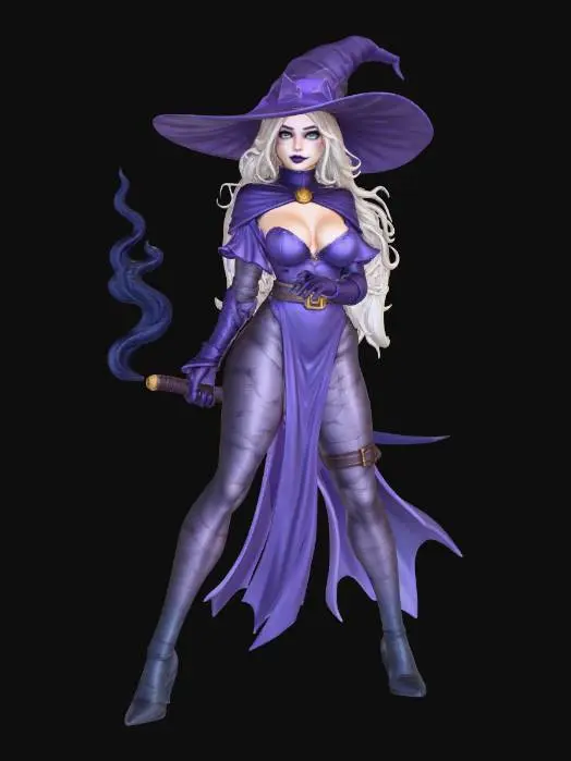 3D model for Female Modern Wizard