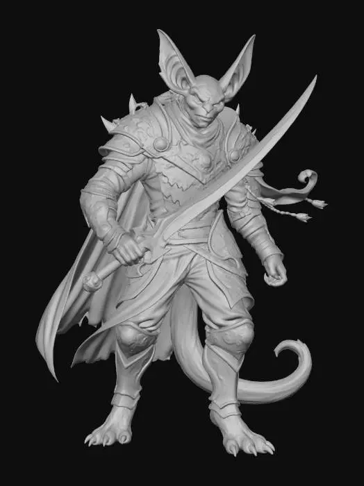 3D model for Warrior Batling Guardian