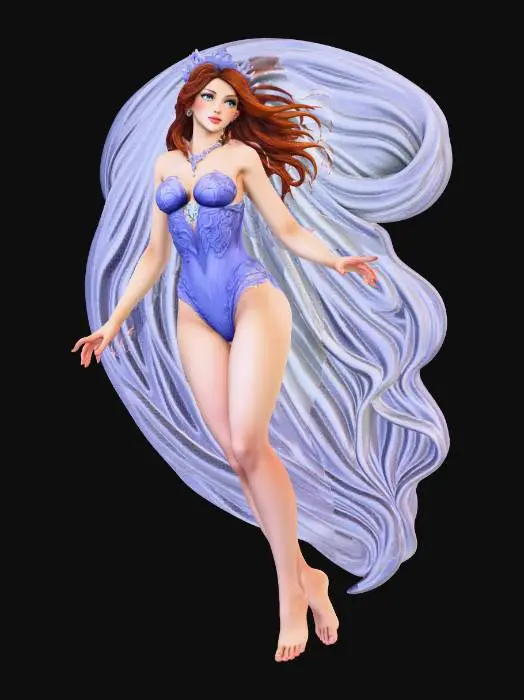 3D model for Girl Ethereal Elegance