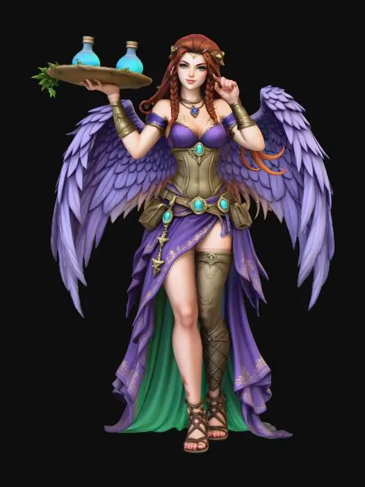 3D model for Girl Winged Potion Bearer