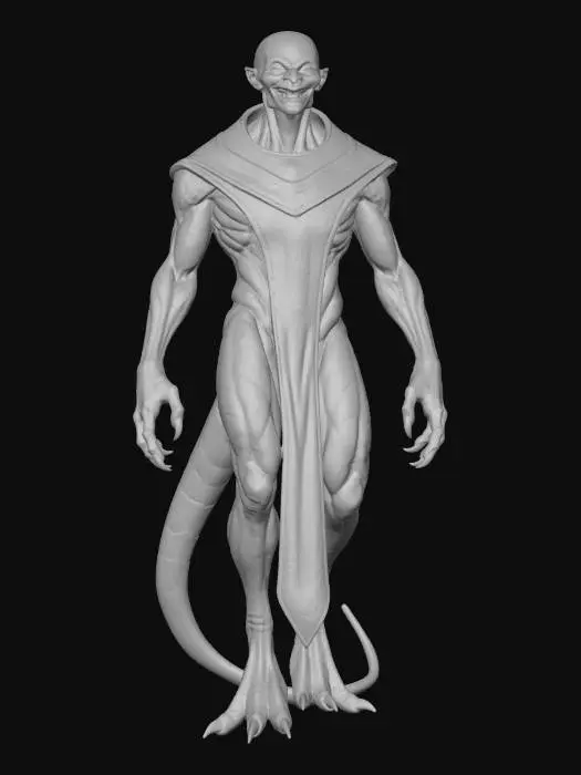 3D model for Monk Demon of Chaos