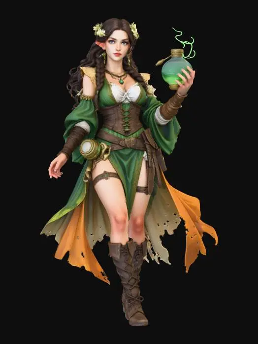 3D model for Enchanted Elven Alchemist