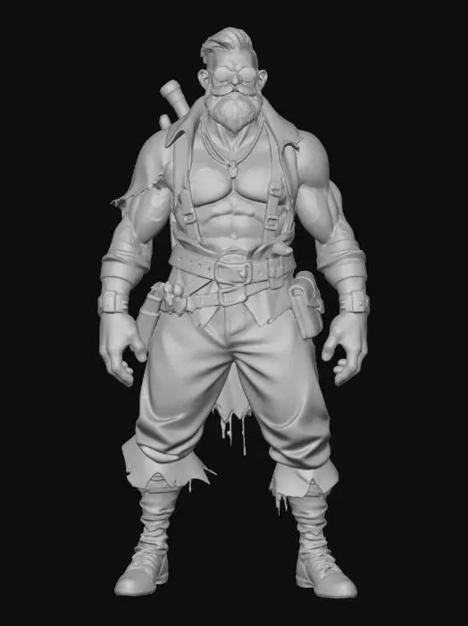 3D model for Uncle Brawler