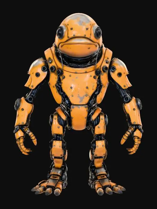 3D model for Cyber Frog Guard