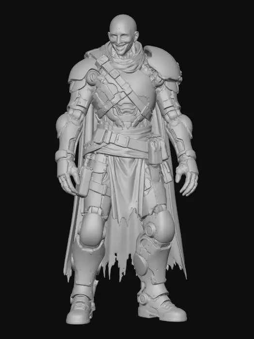 3D model for Cyborg Jester Knight