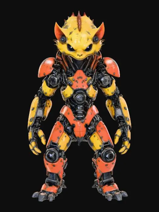 3D model for Cat Mechanoid Guardian