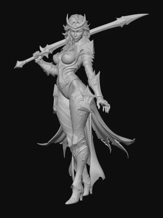 3D model for Moonlit Warrior