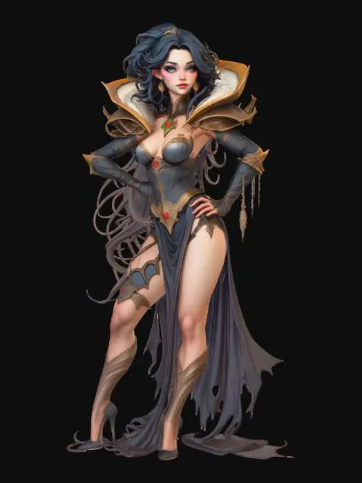 3D model for Female Charming Vampire