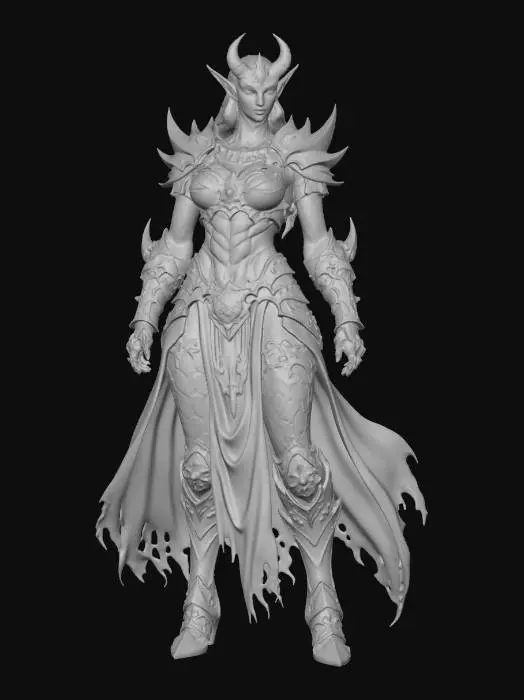 3D model for Female Demon Enchantress