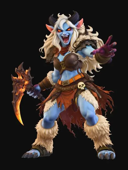 3D model for Female Infernal Fury