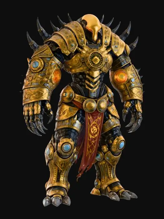 3D model for Oriental Cyber Golem