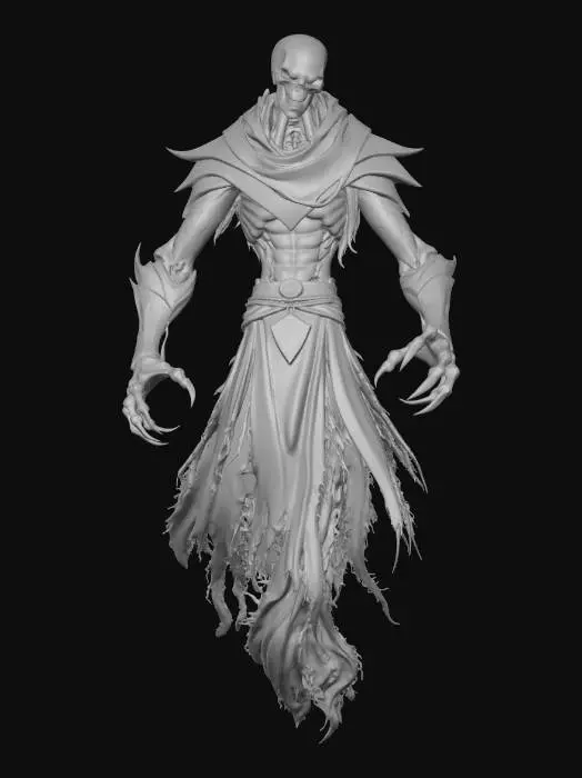 3D model for Cyber Ethereal Lich Mage