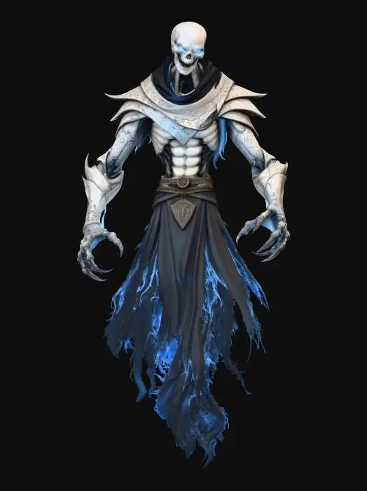 3D model for Cyber Ethereal Lich Mage