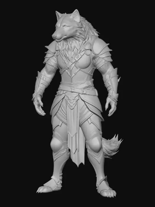 3D model for Wolf Warrior Knight
