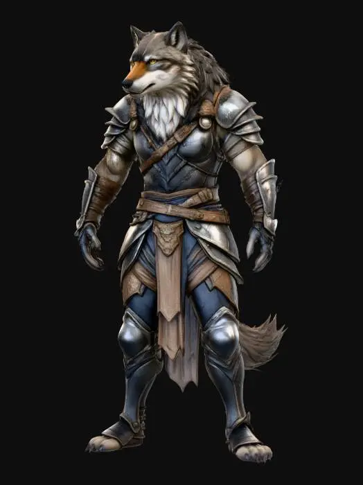 3D model for Wolf Warrior Knight