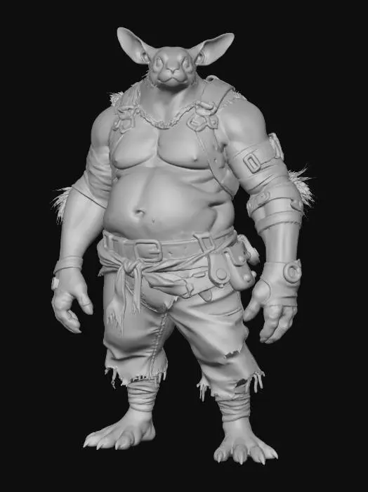 3D model for Warrior Rabbit Mutant