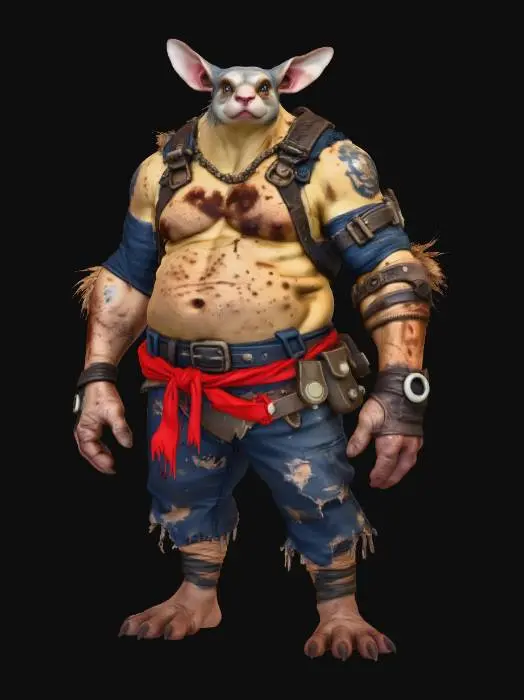 3D model for Warrior Rabbit Mutant