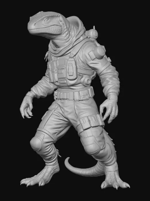 3D model for Galactic Lizard Technologist
