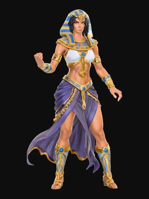 3D model for Female Egyptian Pharaoh