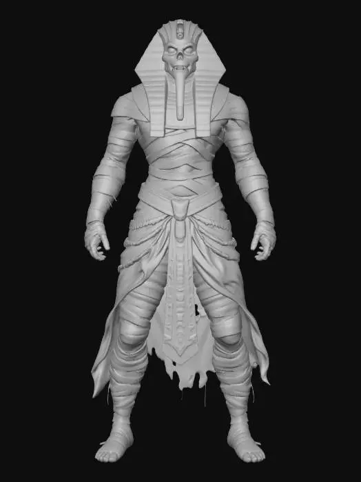 3D model for Pharaoh Mummy Warrior
